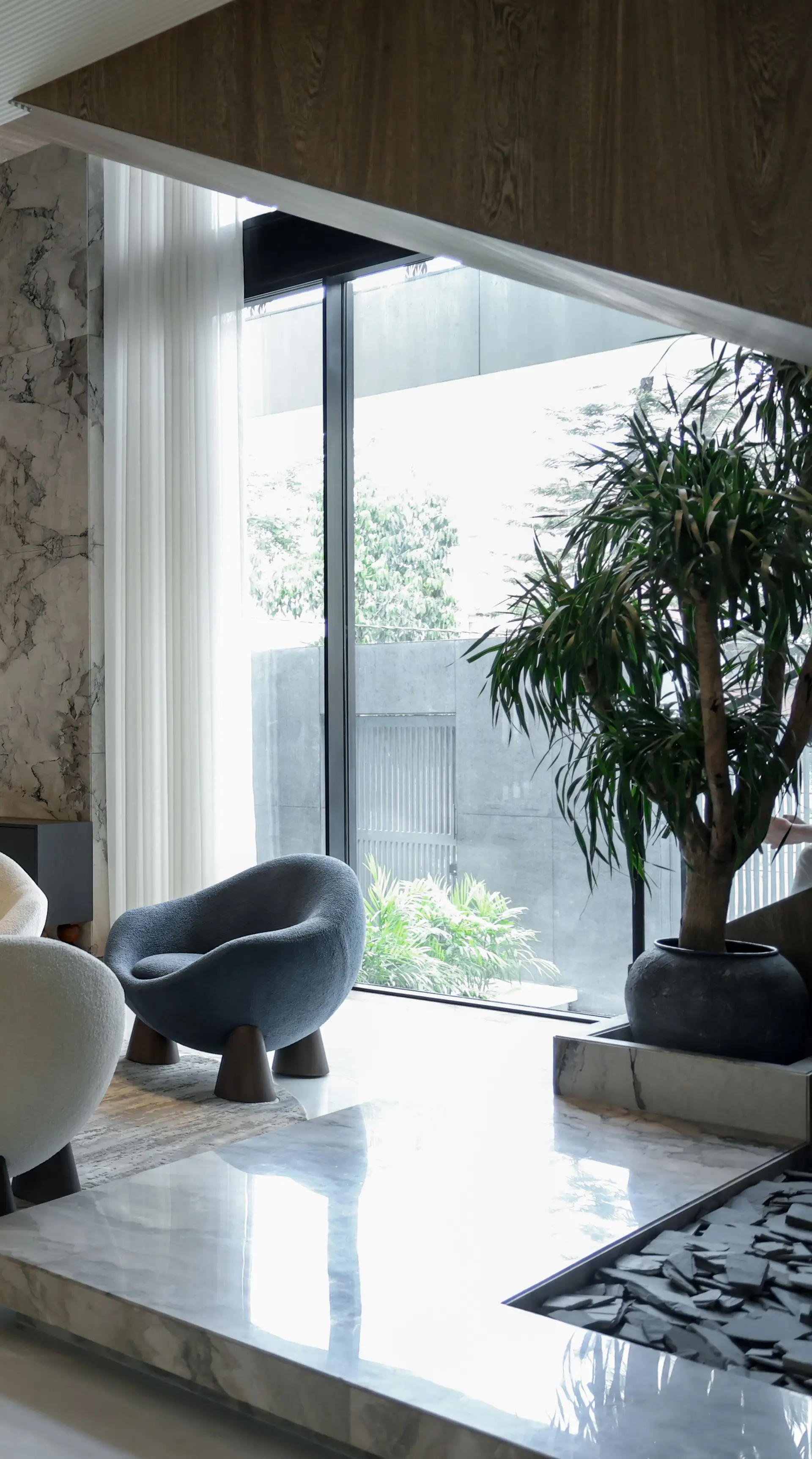 Surrey Hills contemporary pavilion open plan living space