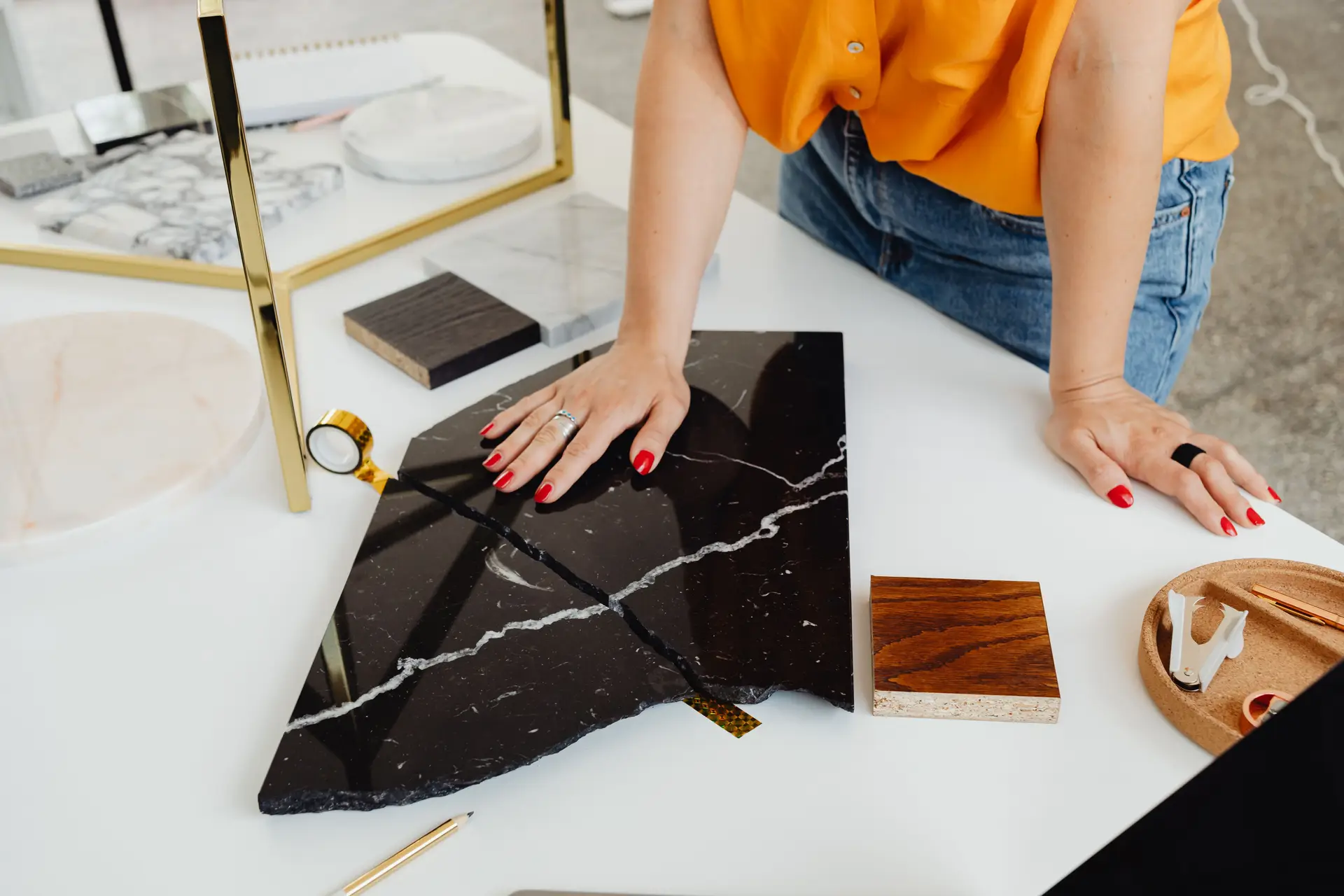 Material specification and stone curation at BrunelloVarique studio
